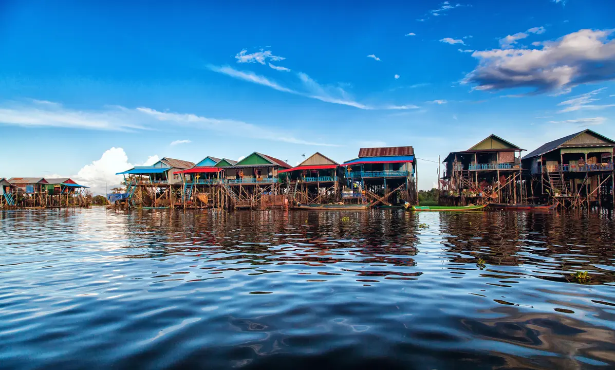 Mekong floating village